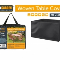Husa de protectie pentru masa de gradina, negru, 270 x 180 x 89 cm, MyGarden, 3299
